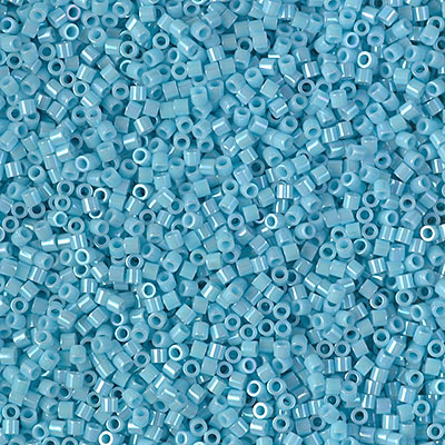DBS0215: Opaque Turquoise Blue Luster 15/0 Miyuki Delica Bead 