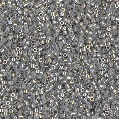 DBS0251:  Opaque Smoke Gray Luster  15/0 Miyuki Delica Bead 