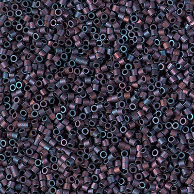 DBS0323: Matte Metallic Copper Rainbow Iris 15/0 Miyuki Delica Bead 