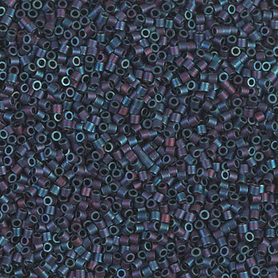 DBS0325:  Matte Metallic Blue Iris    15/0 Miyuki Delica Bead 