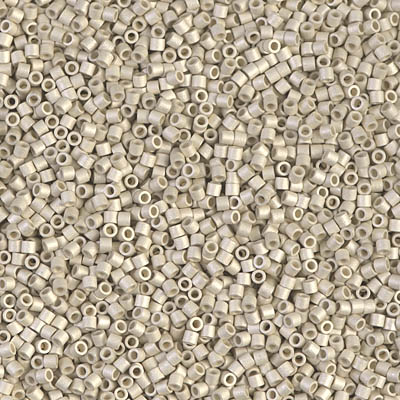 DBS0335:  Matte Galvanized Silver 15/0 Miyuki Delica Bead 