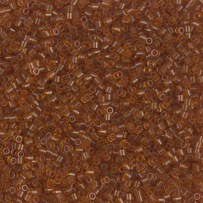 DBS0709:  Transparent Dark Topaz 15/0 Miyuki Delica Bead 
