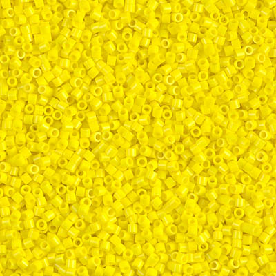 DBS0721:  Opaque Yellow 15/0 Miyuki Delica Bead 