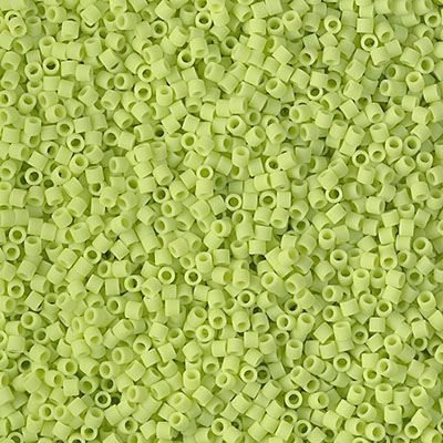 DBS0763: Matte Opaque Chartreuse 15/0 Miyuki Delica Bead 
