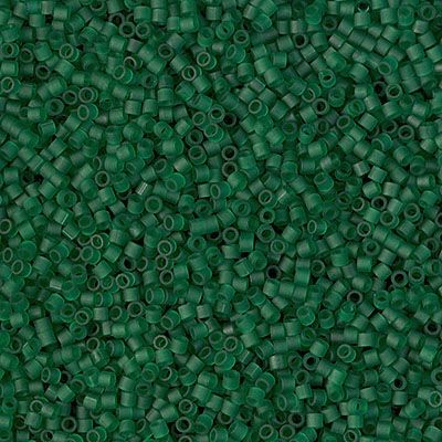 DBS0767: Matte Transparent Dark Emerald 15/0 Miyuki Delica Bead 