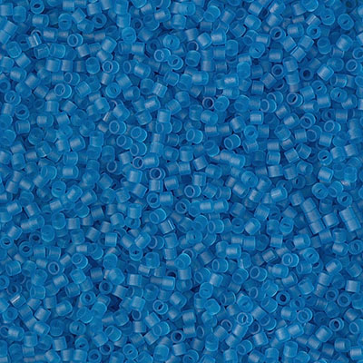 DBS0768: Matte Transparent Capri Blue 15/0 Miyuki Delica Bead 