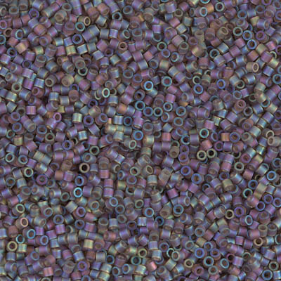 DBS0865:  Matte Brown AB 15/0 Miyuki Delica Bead 