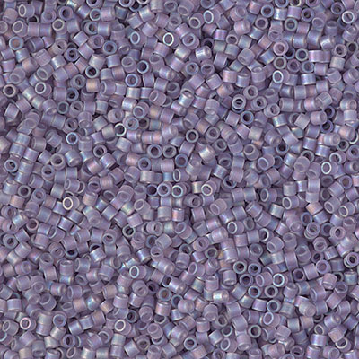 DBS0870: Matte Transparent Light Amethyst AB 15/0 Miyuki Delica Bead 