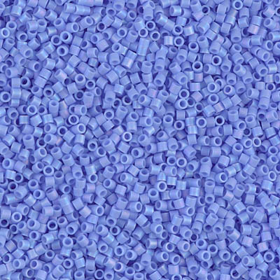 DBS0881:  Matte Opaque Periwinkle AB 15/0 Miyuki Delica Bead 