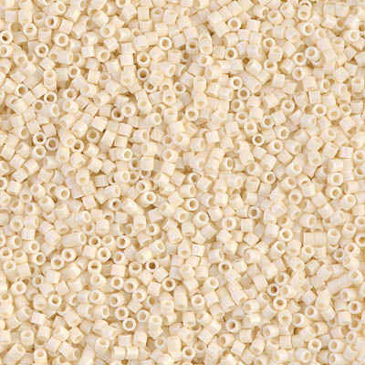 DBS0883:  Matte Opaque Dark Cream AB  15/0 Miyuki Delica Bead 