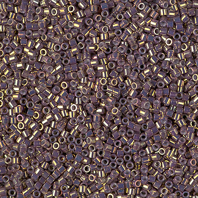DBS1010: Metallic Earth Batik Gold Iris 15/0 Miyuki Delica Bead 