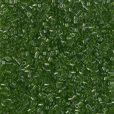 DBS1107: Transparent Olive 15/0 Miyuki Delica Bead 
