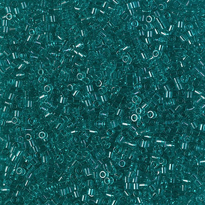 DBS1108: Transparent Caribbean Teal 15/0 Miyuki Delica Bead 