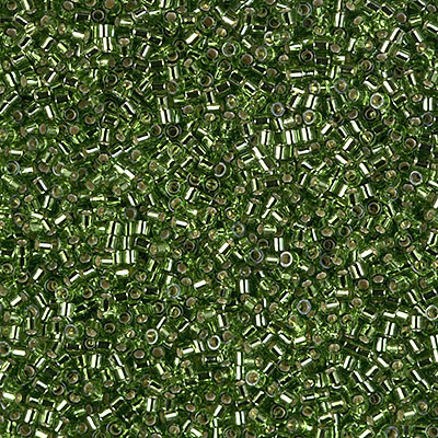 DBS1207: Silverlined Olive 15/0 Miyuki Delica Bead 