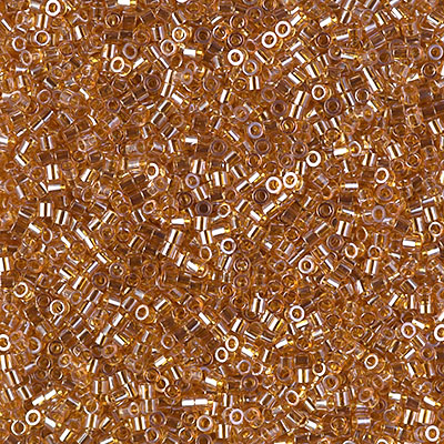 DBS1221: Transparent Marigold Luster 15/0 Miyuki Delica Bead 