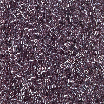 DBS1224: Transparent Mauve Luster 15/0 Miyuki Delica Bead 