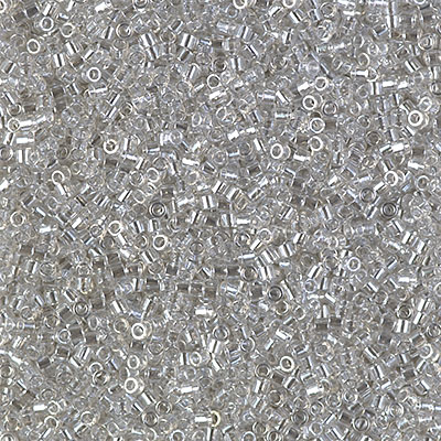DBS1231: Transparent Gray Mist Luster 15/0 Miyuki Delica Bead 