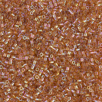 DBS1241:  Transparent Marigold AB 15/0 Miyuki Delica Bead 