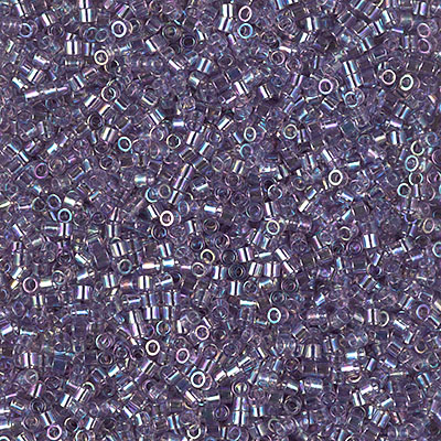 DBS1245: Transparent Light Amethyst AB 15/0 Miyuki Delica Bead 