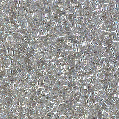 DBS1251: Transparent Gray Mist AB 15/0 Miyuki Delica Bead 
