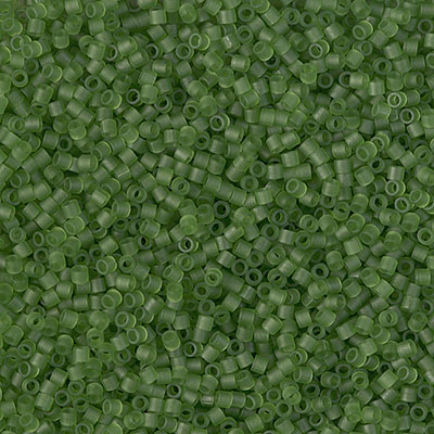 DBS1267: Matte Transparent Olive 15/0 Miyuki Delica Bead 