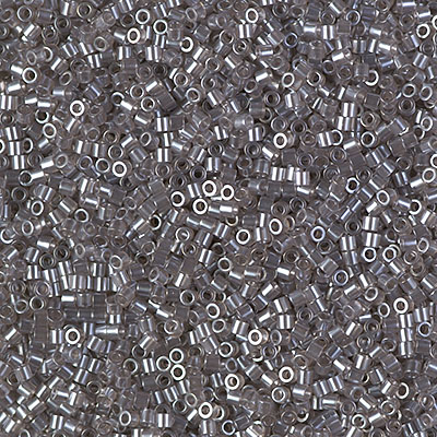 DBS1486-1: Transparent Taupe Luster 15/0 Miyuki Delica Bead 