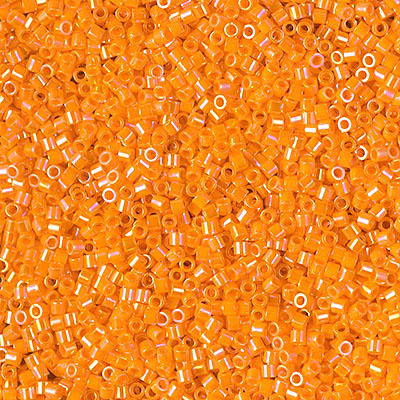 DBS1573: Opaque Mandarin AB 15/0 Miyuki Delica Bead 