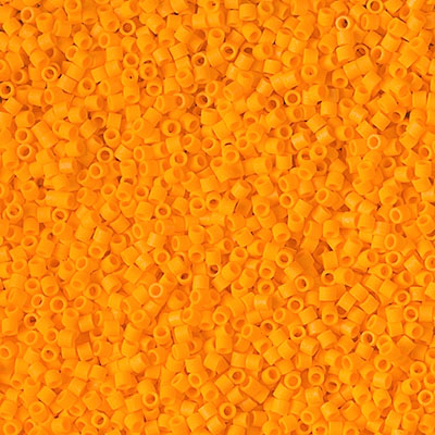 DBS1583: Matte Opaque Mandarin 15/0 Miyuki Delica Bead 