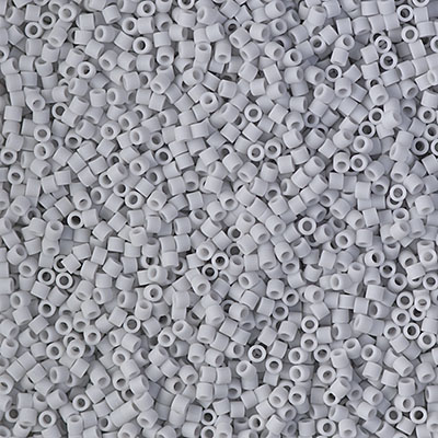 DBS1589: Matte Opaque Ghost Gray 15/0 Miyuki Delica Bead 