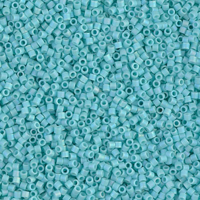 DBS1595:  Matte Opaque Sea Opal AB 15/0 Miyuki Delica Bead 