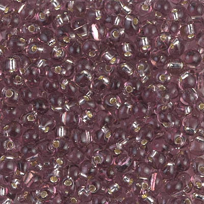 DP-12:  Miyuki 3.4mm Drop Bead Silverlined Smoky Amethyst 