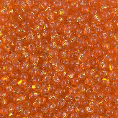 DP28-8:  Miyuki 2.8mm Drop Bead Silverlined Orange 