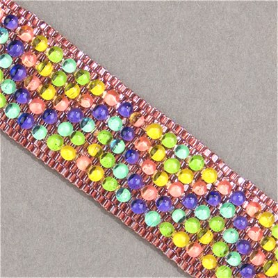 DPF-50:  Miyuki 3.4mm Drop Bead Electric Pink Lined Light Topaz - DPF-50*