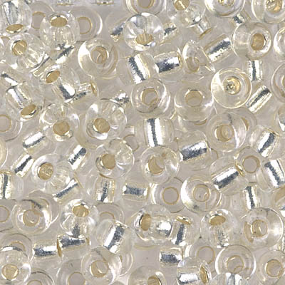 E-1:  5/0 S/L Crystal Miyuki Seed Bead (was E-131S) 
