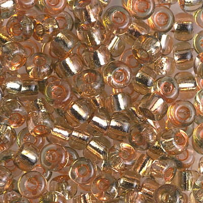 E-3271:  5/0 Rococo Silverlined Peach Smoke Miyuki Seed Bead 