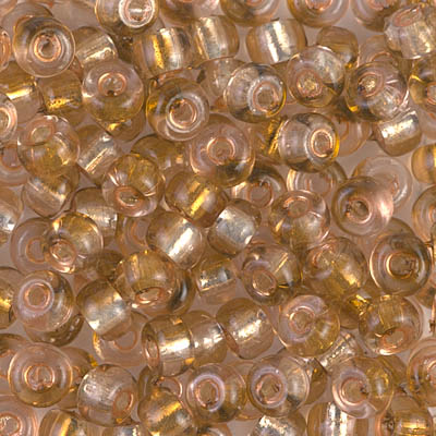 E-3284:  5/0 Rococo Silverlined Light Rose Peach Miyuki Seed Bead 