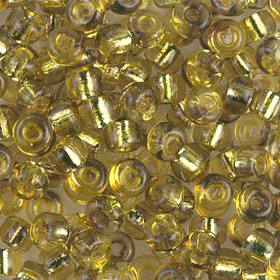 E-3285:  5/0 Rococo Silverlined Yellow Light Bronze Miyuki Seed Bead 