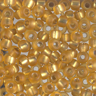 E-3F:  5/0 Matte Silverlined Topaz Miyuki Seed Bead (was E-133S/F) 