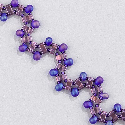 HTL-316:  Light Amethyst Gold Luster Miyuki Half Tila - HTL-316*