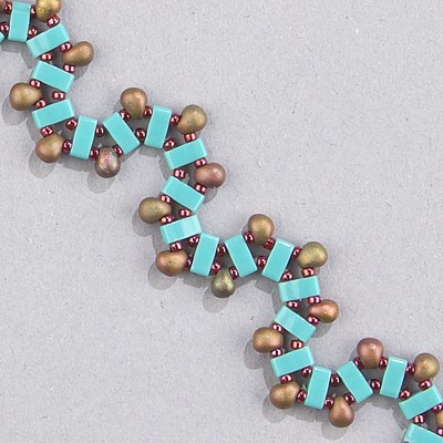 HTL-412:  Opaque Turquoise Green Miyuki Half Tila - HTL-412*