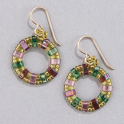 HTL-4507:  Transparent Green Picasso Miyuki Half Tila approx 100 grams - HTL-4507