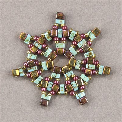 HTL-4514:  Opaque Turquoise Blue Picasso Miyuki Half Tila approx 100 grams - HTL-4514