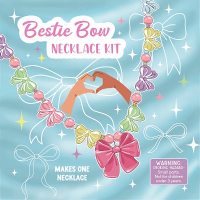 Kids Beading WIre Necklace Kit - Bestie Bow