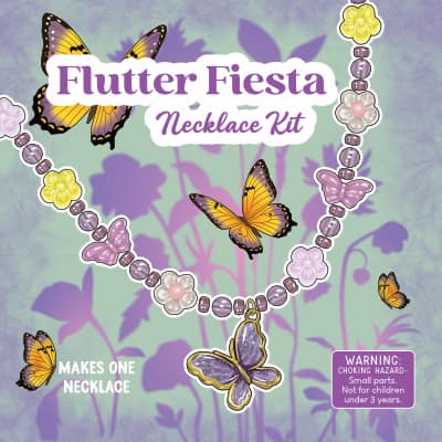 Kids Beading WIre Necklace Kit - Flutter Fiesta 