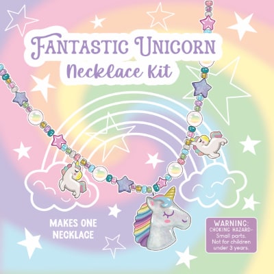 Kids Beading WIre Necklace Kit - Fantastic Unicorn 