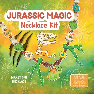 Kids Beading WIre Necklace Kit - Jurassic Magic 