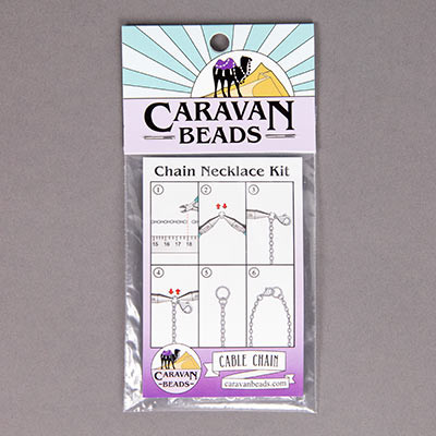 4x3mm Flat Cable Chain Kit - Silver Plated 