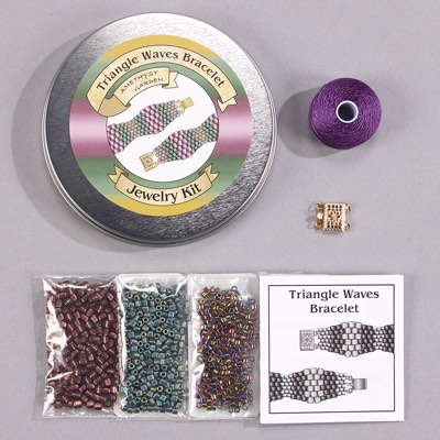 Triangle Waves Bracelet Kit - Amethyst Garden 
