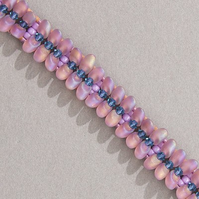 LMA-142FR:  Miyuki 4x7mm Long Magatama Matte Transparent Smoky Amethyst AB - LMA-142FR*