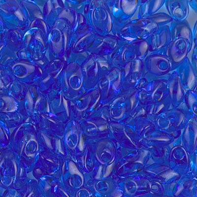 LMA-150:  Miyuki 4x7mm Long Magatama Transparent Sapphire 